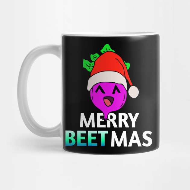 Merry Beetmas - Kawaii Beets - Cute Veggies - Graphic Vector Clipart by MaystarUniverse